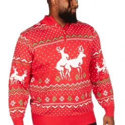 Tipsy Elves Men's Christmas Climax Big And Tall Ugly Christmas Sweater
