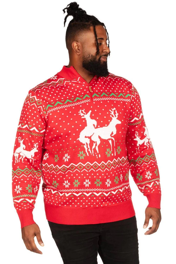 Tipsy Elves Men's Christmas Climax Big And Tall Ugly Christmas Sweater 3 Tipsy Elves Men's Christmas Climax Big And Tall Ugly Christmas Sweater