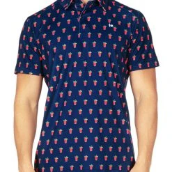 Tipsy Elves Men's Bloody Mary Golf Polo