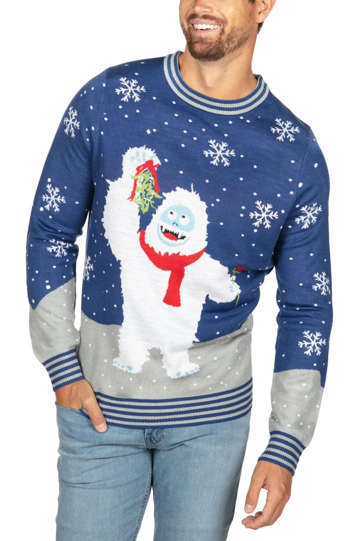 Tipsy Elves Men's Romantic Bumble Ugly Christmas Sweater 4 Tipsy Elves Men's Romantic Bumble Ugly Christmas Sweater