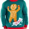 Tipsy Elves Men's Ginger Roid Rage Ugly Christmas Sweater