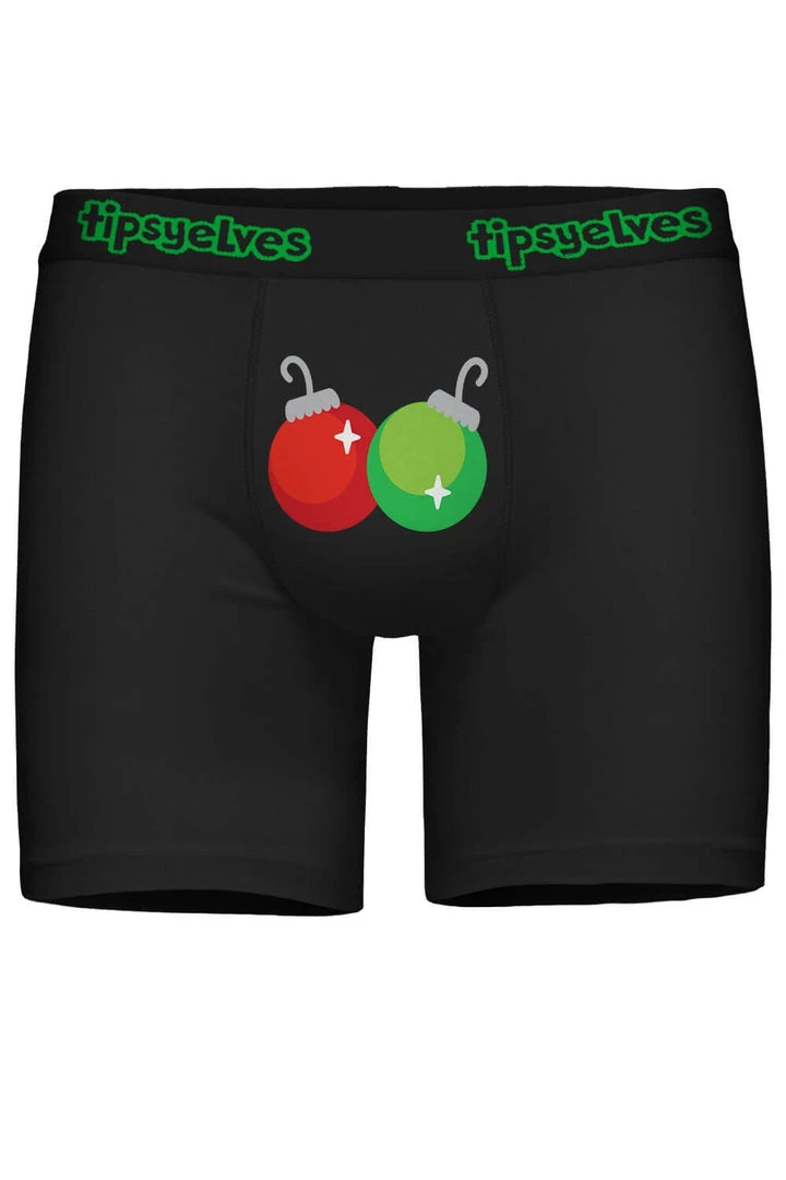 Tipsy Elves Men's Jingle Bells Boxer Briefs 3 Tipsy Elves Men's Jingle Bells Boxer Briefs