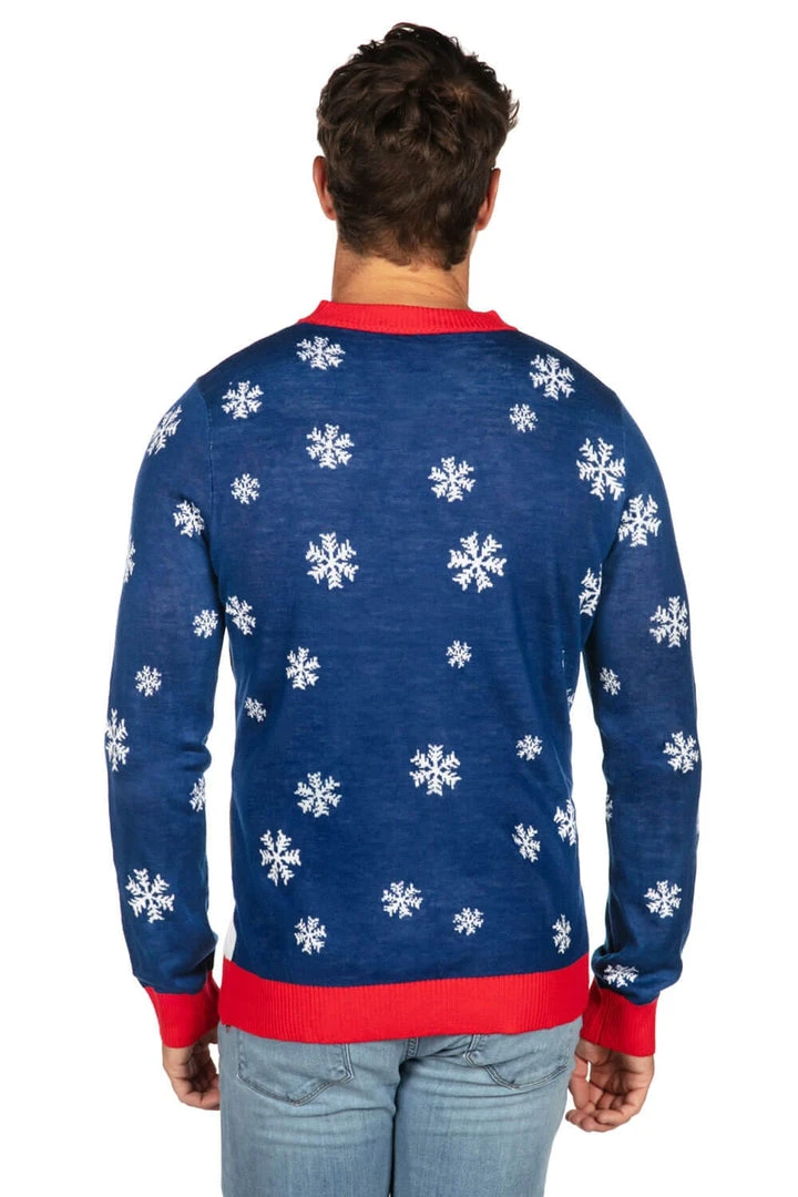 Tipsy Elves Men's Melting Snowman Ugly Christmas Sweater 4 Tipsy Elves Men's Melting Snowman Ugly Christmas Sweater