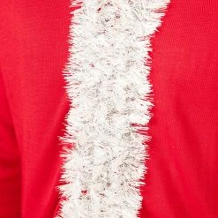 Tipsy Elves Men's Tinsel Santa Ugly Christmas Sweater