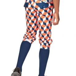 Tipsy Elves Men's Cube Caddy Golf Knickers With Navy Golf Socks