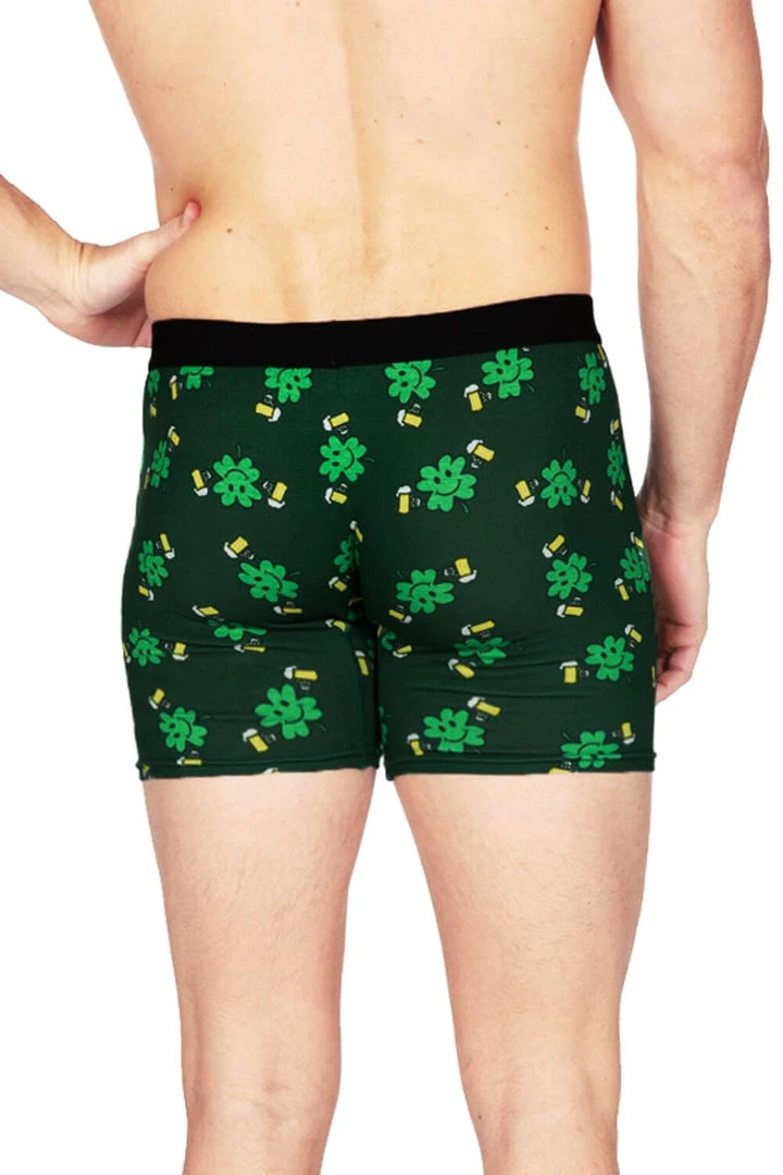 Tipsy Elves Men's Double-Fist Clover Boxer Briefs 5 Tipsy Elves Men's Double-Fist Clover Boxer Briefs
