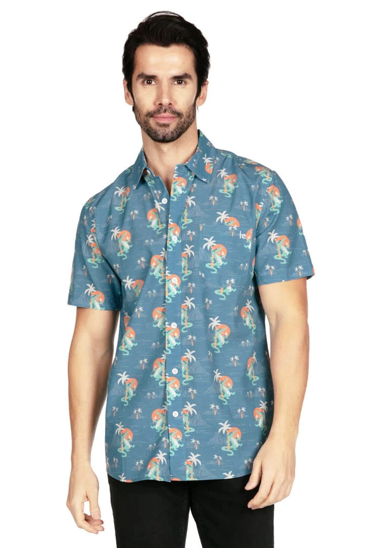 Tipsy Elves Men's Gator Flavor Hawaiian Shirt 4 Tipsy Elves Men's Gator Flavor Hawaiian Shirt
