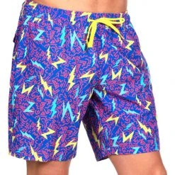 Tipsy Elves Grease Lightning Stretch Swim Trunks