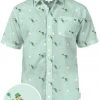 Tipsy Elves Men's Leprechaun Liftoff Button Down Shirt