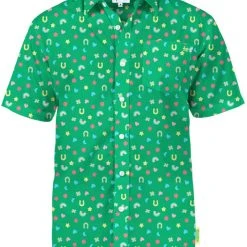 Tipsy Elves Men's Lucky Charmer Button Down Shirt