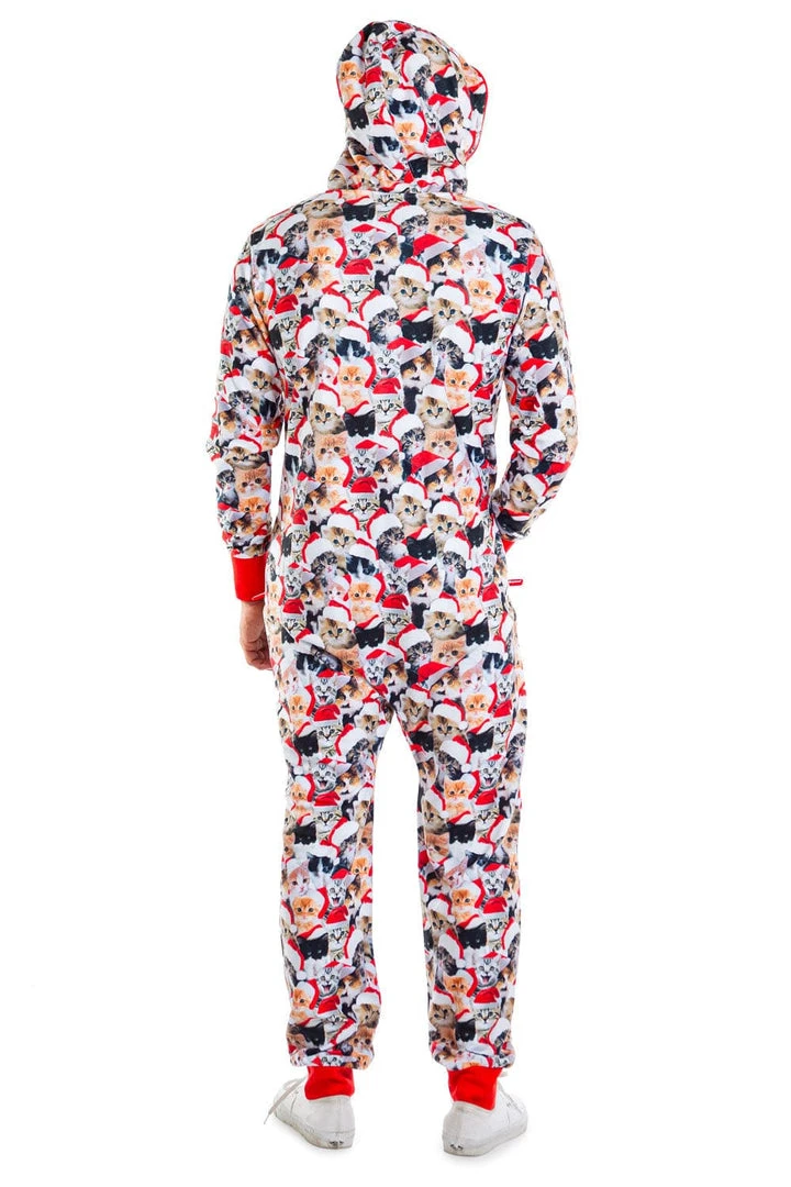 Tipsy Elves Men's Meowy Catmus Jumpsuit 4 Tipsy Elves Men's Meowy Catmus Jumpsuit