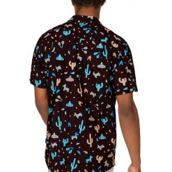 Tipsy Elves Men's Midnight Fiesta Hawaiian Shirt