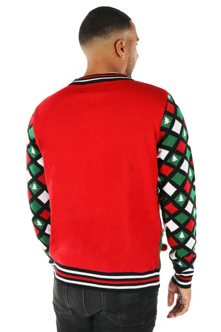 Tipsy Elves Men's Naughty Or Nice Reversible Sequin Ugly Christmas Sweater 5 Tipsy Elves Men's Naughty Or Nice Reversible Sequin Ugly Christmas Sweater