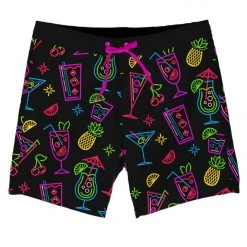 Tipsy Elves Men's Neon Nightcap Board Shorts