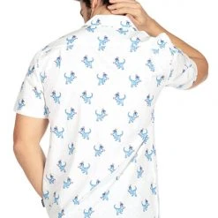 Tipsy Elves Patriotic Men's Prehistoric Patriot Button Down Shirt 9 Tipsy Elves Patriotic Men's Prehistoric Patriot Button Down Shirt