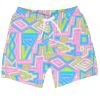 Tipsy Elves Retro Ride Stretch Swim Trunks Men