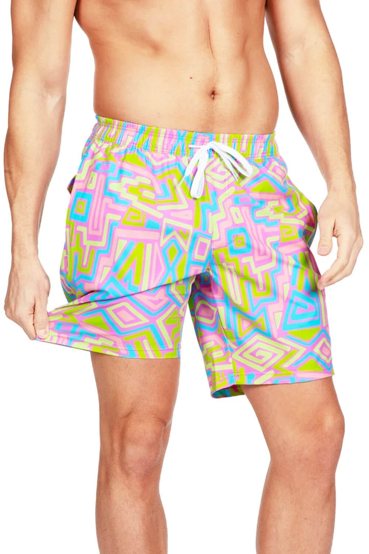 Tipsy Elves Retro Ride Stretch Swim Trunks Men 4 Tipsy Elves Retro Ride Stretch Swim Trunks Men