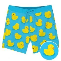Tipsy Elves Men's Rubber Ducky Board Shorts