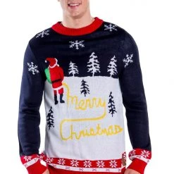 Tipsy Elves Men's Yellow Snow Ugly Christmas Sweater 10 Tipsy Elves Men's Yellow Snow Ugly Christmas Sweater