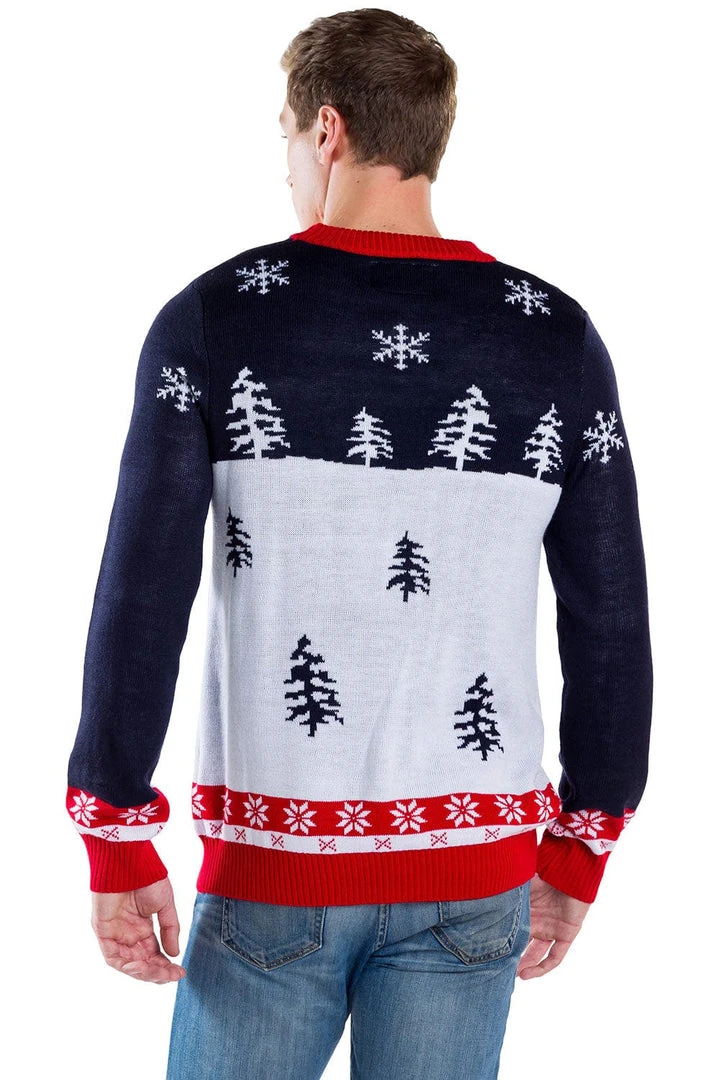 Tipsy Elves Men's Yellow Snow Ugly Christmas Sweater 4 Tipsy Elves Men's Yellow Snow Ugly Christmas Sweater