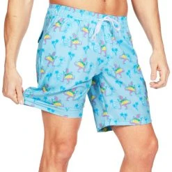 Tipsy Elves Men Tacosaurus Stretch Swim Trunks