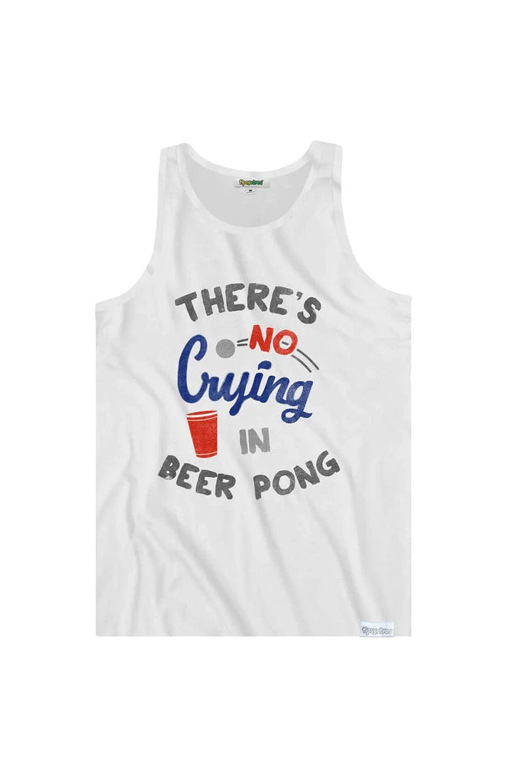 Tipsy Elves Patriotic Men's No Crying In Beer Pong Tank Top 3 Tipsy Elves Patriotic Men's No Crying In Beer Pong Tank Top