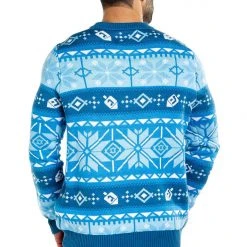 Tipsy Elves Men's Fair Isle Hanukkah Sweater 7 Tipsy Elves Men's Fair Isle Hanukkah Sweater
