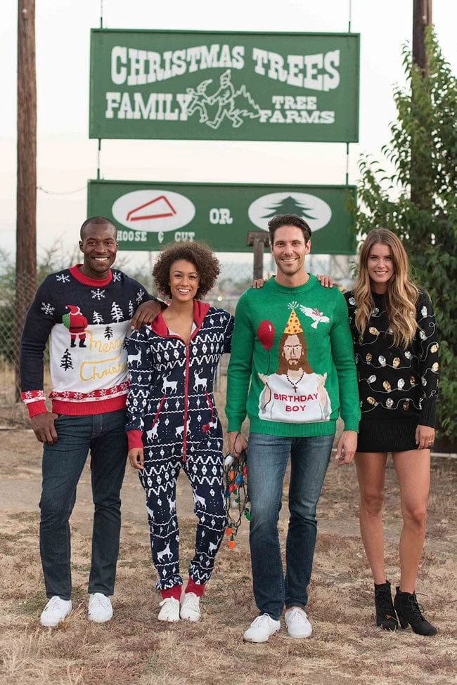 Tipsy Elves Men's Yellow Snow Ugly Christmas Sweater 8 Tipsy Elves Men's Yellow Snow Ugly Christmas Sweater