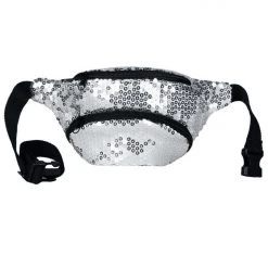 Tipsy Elves Spring Silver Sequin Fanny Pack