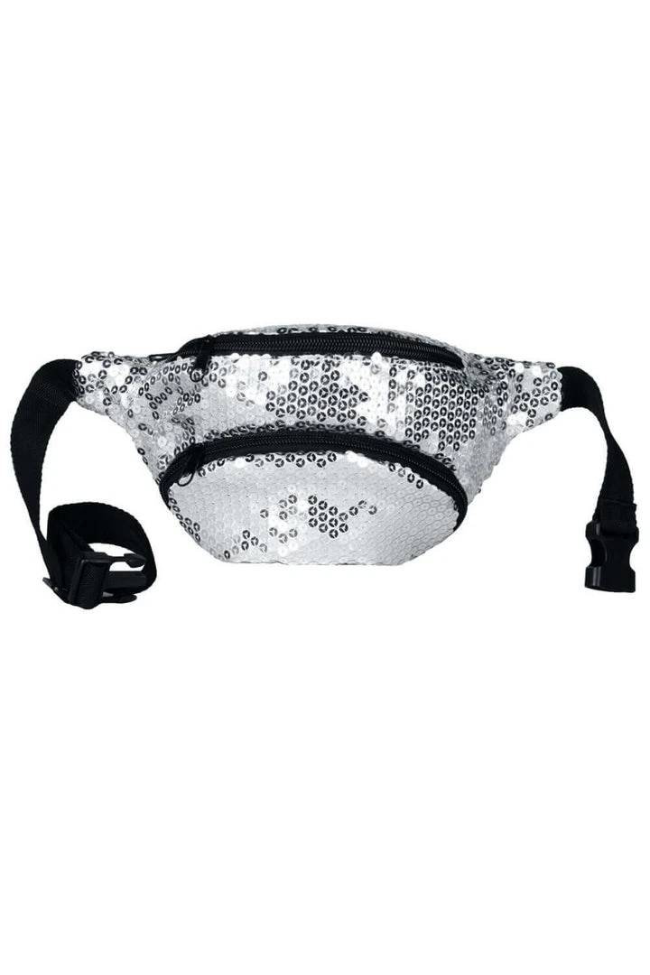 Tipsy Elves Spring Silver Sequin Fanny Pack 3 Tipsy Elves Spring Silver Sequin Fanny Pack