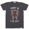 Tipsy Elves Men's Today Is Leg Day Tee (Black)