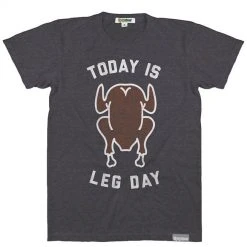 Tipsy Elves Men's Today Is Leg Day Tee (Black)
