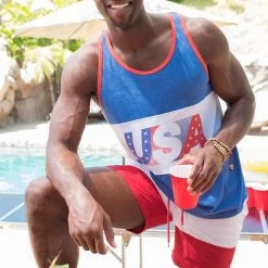 Tipsy Elves Men's USA Tank Top Patriotic 9 Tipsy Elves Men's USA Tank Top Patriotic