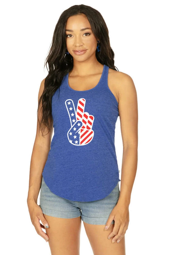 Tipsy Elves Women's Patriotic Peace Tank Top 5 Tipsy Elves Women's Patriotic Peace Tank Top
