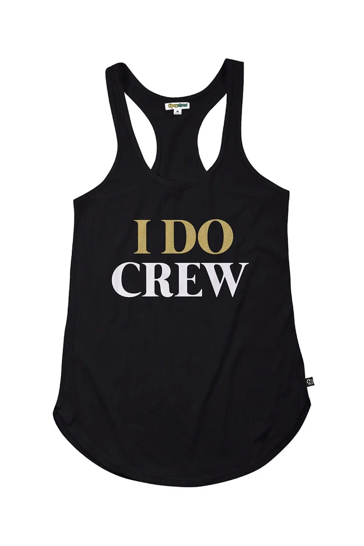 Tipsy Elves Women's Black I Do Crew Tank Top