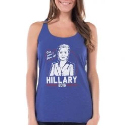 Tipsy Elves Women's Hillary Won't Blow It Tank Top