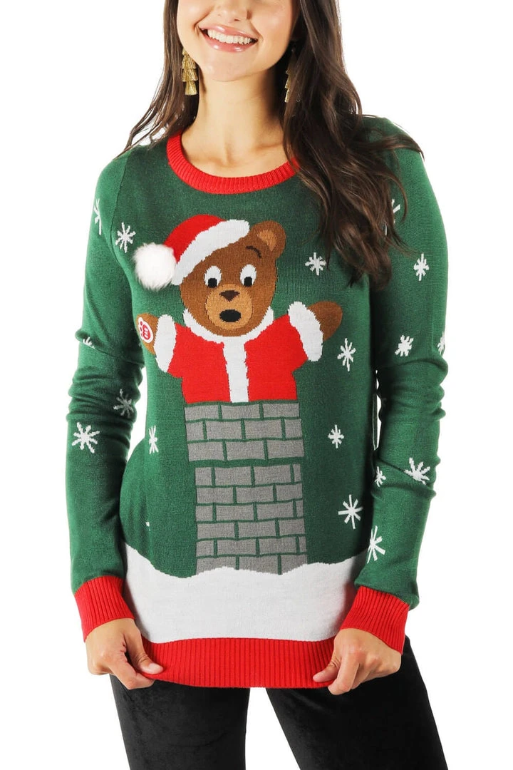 Tipsy Elves Women's Beary Stuck Build A Bear Sweater 3 Tipsy Elves Women's Beary Stuck Build A Bear Sweater