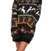 Tipsy Elves Women's Caribrew Oversized Christmas Sweater 1 Tipsy Elves Women's Caribrew Oversized Christmas Sweater