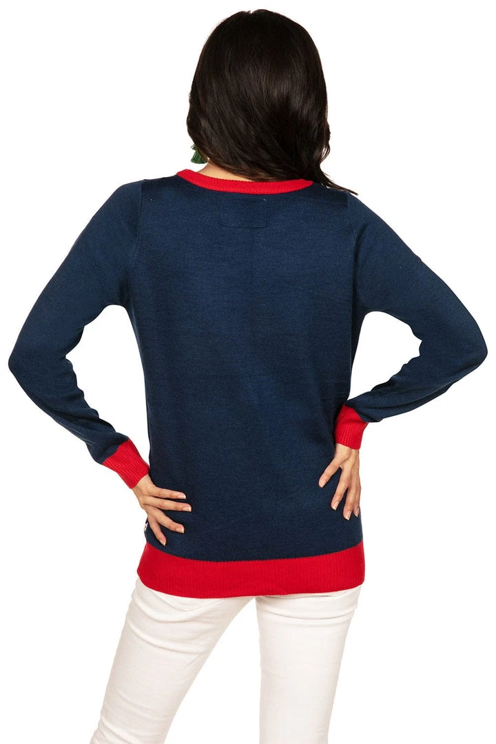 Tipsy Elves Women's Go Big Or Go Home Ugly Christmas Sweater 4 Tipsy Elves Women's Go Big Or Go Home Ugly Christmas Sweater