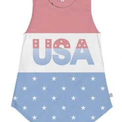 Tipsy Elves Women's Faded Flag Tank Top