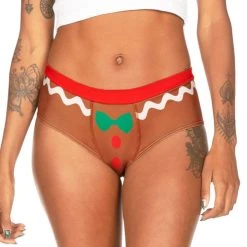 Tipsy Elves Women's Gingerbread Underwear