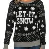 Tipsy Elves Women's Let It Snow Light Up Ugly Christmas Sweater