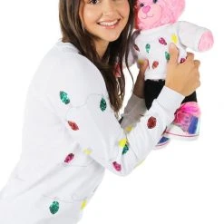 Tipsy Elves Women's Sequin Lights Ugly Christmas Sweater 8 Tipsy Elves Women's Sequin Lights Ugly Christmas Sweater