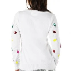 Tipsy Elves Women's Sequin Lights Ugly Christmas Sweater 9 Tipsy Elves Women's Sequin Lights Ugly Christmas Sweater
