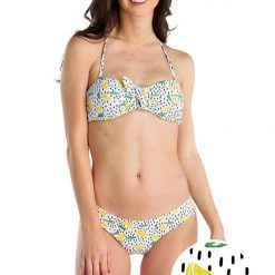 Tipsy Elves Women's Sweet Lemon Bikini Top