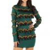 Tipsy Elves Tinsel Tree Christmas Sweater Dress