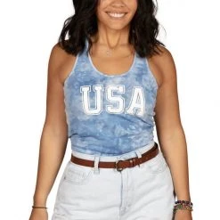 Tipsy Elves Women's United Blue Skies Tank Top