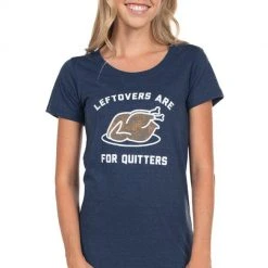 Tipsy Elves Women's Leftovers Are For Quitters Tee