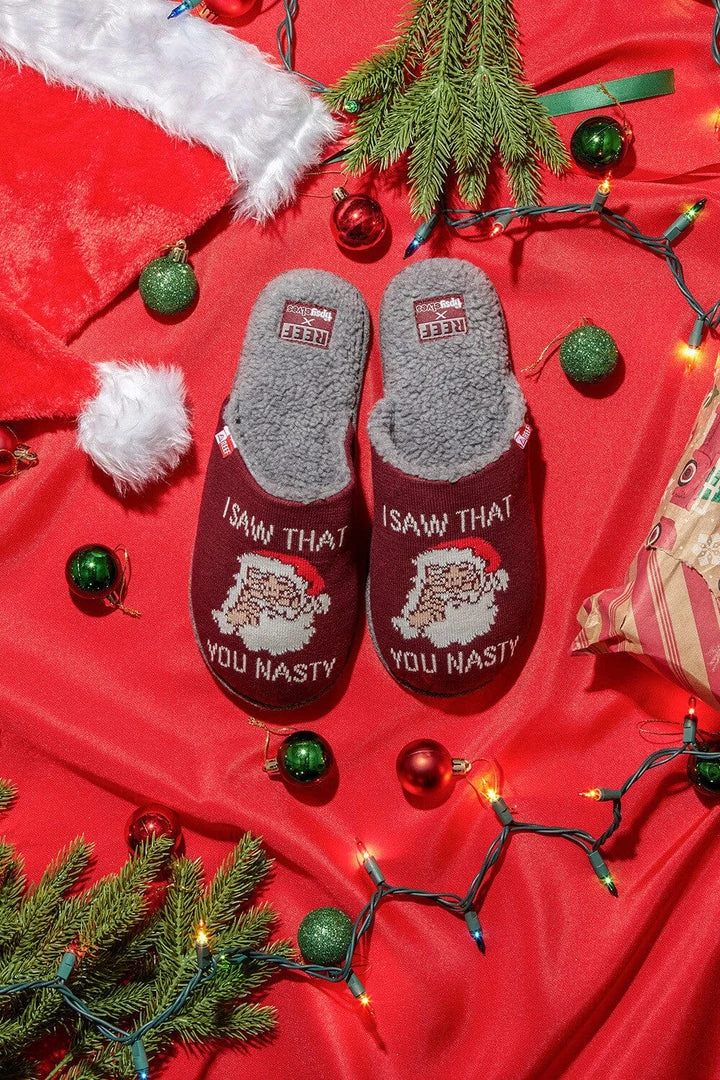 Tipsy Elves Men's You Nasty Reef Slippers 4 Tipsy Elves Men's You Nasty Reef Slippers
